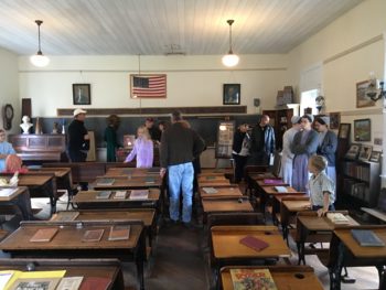 Inside the restored schoolhouse of Moorseburg