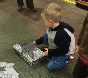 building a card house and learning spatial awareness